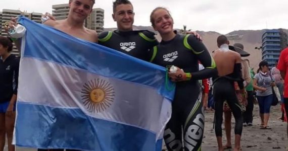 Argentina dominó inicio sudamericano juvenil aguas abiertas