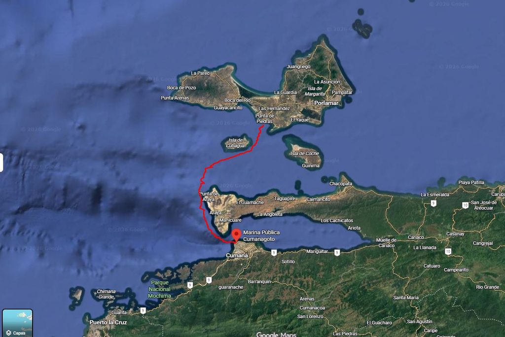 Travesia a nado Margarita - Cumaná (63 km) por Antonio Saint Aubyn