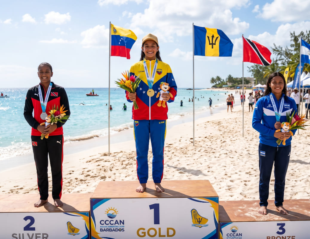 Antonella Vivas medalla oro en Aguas Abiertas Centroamericano 2019