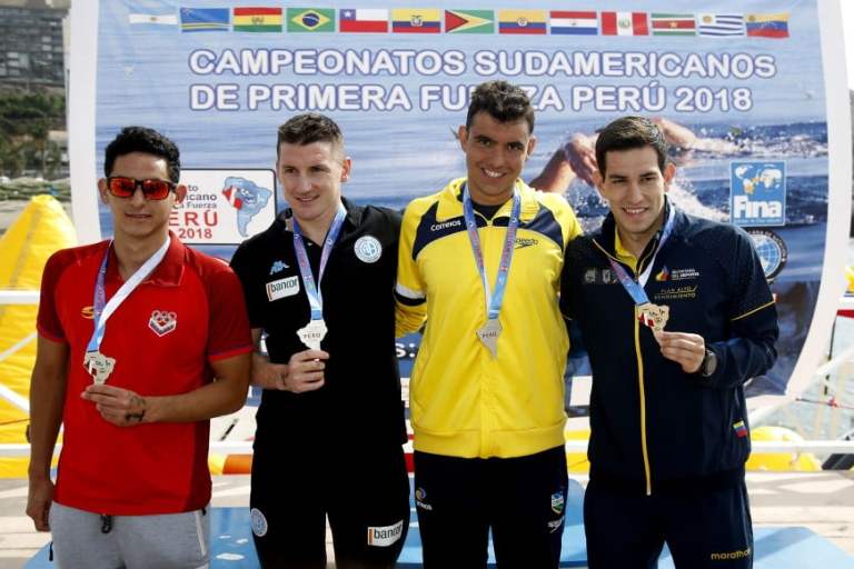 Podio-10km-masculio-Aguas-Abiertas-Sudamericano-Peru-2018