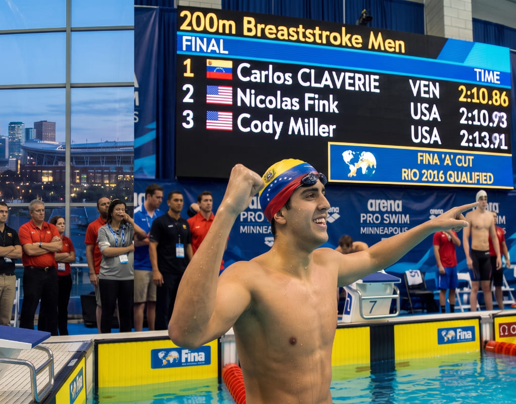 Venezolano Carlos Claverie clasificó a los Juegos Olímpicos Río 2016