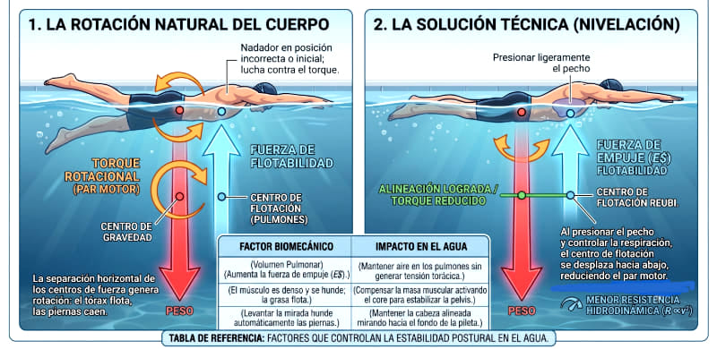 principios-fisicos-natacion-flotabilidad-vectores