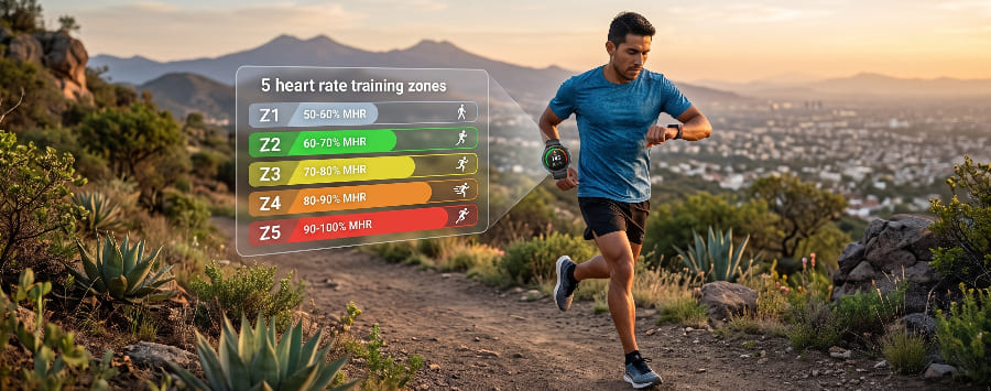 5 Zonas de entrenamiento por frecuencia cardíaca